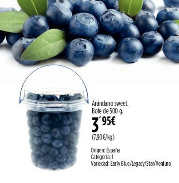 Hipercor Arándano sweet. Bote de 500 g. oferta