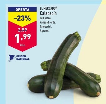 ALDI EL MERCADOⓇ Calabacín oferta