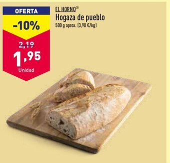 ALDI EL HORNOⓇ Hogaza de pueblo oferta