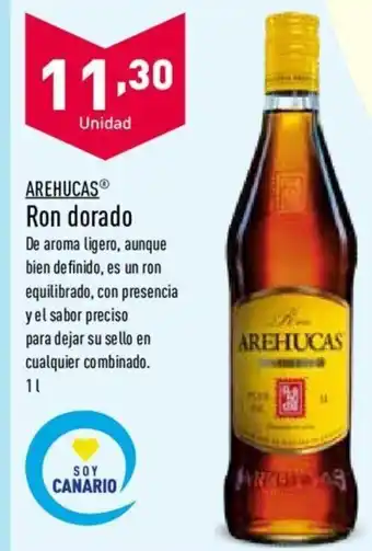ALDI AREHUCAS RON DORADO oferta