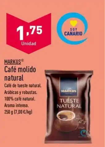 ALDI MARKUSⓇ Café molido natural oferta