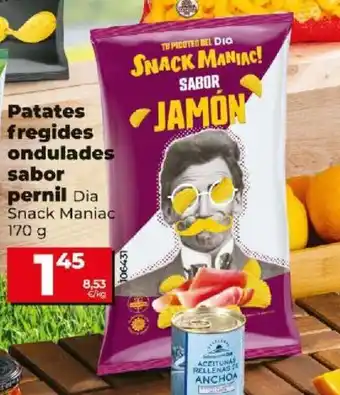 Dia Patates fregides ondulades sabor pernil Dia oferta