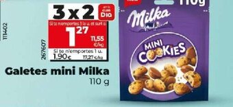 Dia Galetes mini Milka 110 g oferta