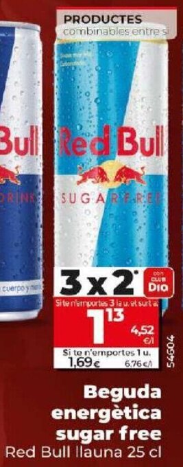 Dia Beguda energètica sugar free oferta