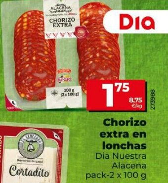 Maxi Dia Chorizo extra en lonchas oferta