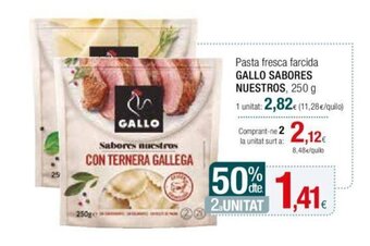 Condis Pasta fresca farcida GALLO SABORES NUESTROS, 250 g oferta