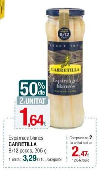 Condis Espàrrecs blancs CARRETILLA oferta