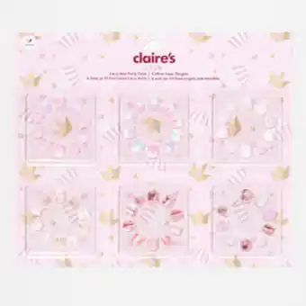 Claire's Claire's club birthday vegan press on faux nail party pack - 6 pack oferta