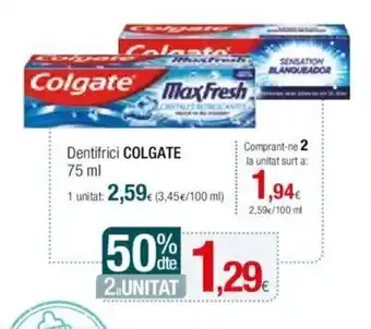 Condis Dentifrici COLGATE oferta