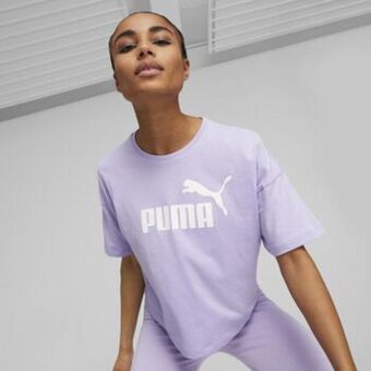 Intersport Puma · camiseta manga corta cropped essentials logo oferta