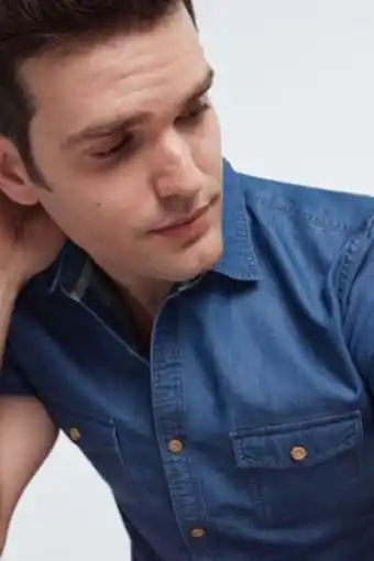 Fifty Factory Camisa denim estampada oferta
