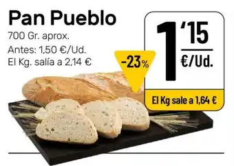 AhorraMas Pan Pueblo 700 gr oferta