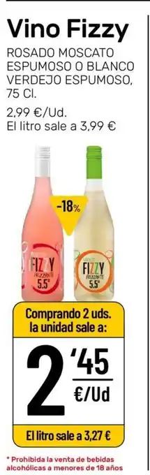 AhorraMas Vino Fizzy 75 cl oferta