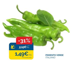 Supermercados La Despensa PIMIENTO VERDE ITALIANO oferta