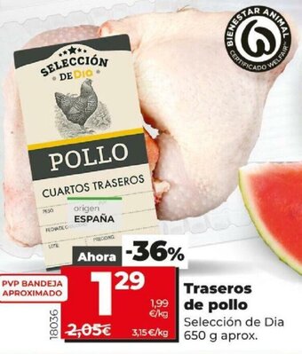 Dia Traseros de pollo 650g oferta