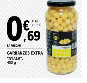 E.Leclerc GARBANZOS EXTRA "AYALA". 400 g. oferta