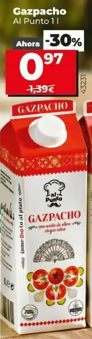 Dia Gazpacho Al Punto 1 L oferta