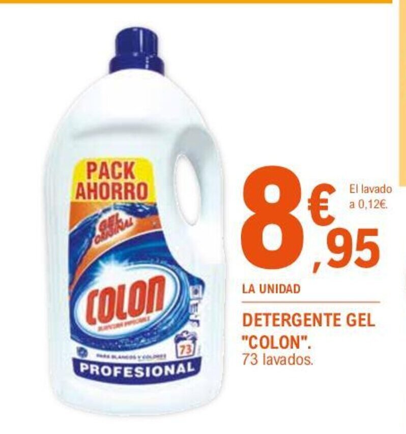 E.Leclerc DETERGENTE GEL "COLON". 73 lavados. oferta