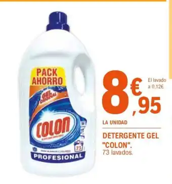 E.Leclerc DETERGENTE GEL "COLON". 73 lavados. oferta