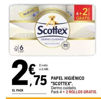 E.Leclerc PAPEL HIGIÉNICO "SCOTTEX". oferta