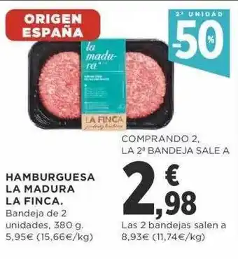 Supercor La Finca Hamburguesa La Madura oferta