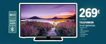 E.Leclerc TELEFUNKEN TV 43" 43DTAF524. oferta