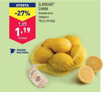 ALDI EL MERCADOⓇ Limón oferta