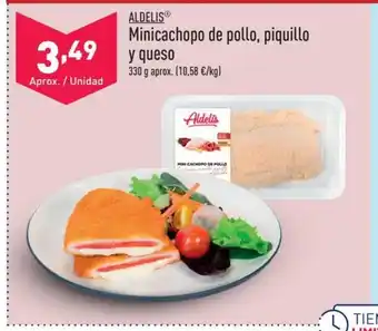 ALDI ALDELISⓇ Minicachopo de pollo, piquillo y queso oferta