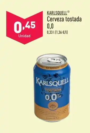 ALDI KARLSQUELLⓇ Cerveza tostada 0,0 oferta