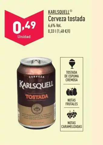 ALDI KARLSQUELL Cerveza tostada oferta