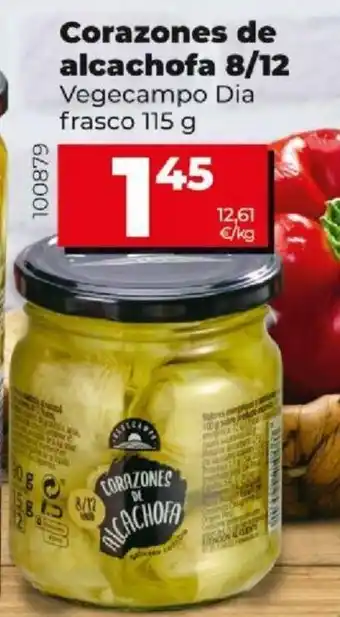 Dia Corazones de alcachofa 8/12 115g oferta