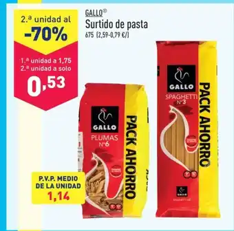 ALDI GALLOⓇ Surtido de pasta oferta