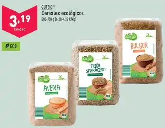 ALDI GUTBIOⓇ Cereales ecológicos oferta