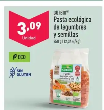 ALDI GUTBIOⓇ Pasta ecológica de legumbres y semillas oferta