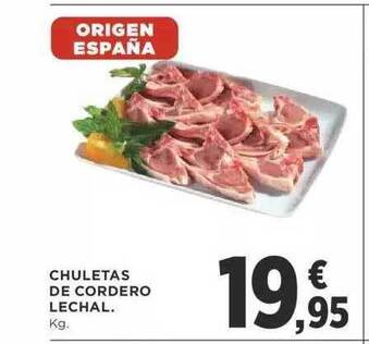 Supercor Chuletas De Cordero Lechal oferta