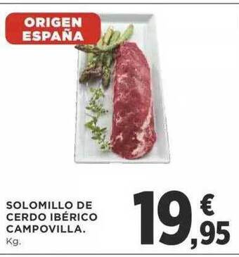 Supercor Solomillo De Cerdo Ibérico Campovilla oferta