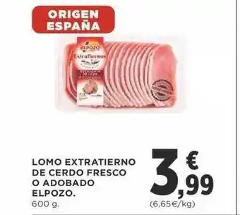 Supercor Lomo Extratierno De Cerdo Fresco O Adobado Elpozo oferta