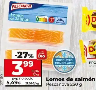 Dia Pescanova Lomos de salmón 250g oferta