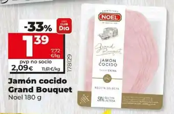 Dia Noel Jamón cocido Grand Bouquet 180g oferta