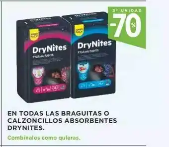 Supercor Drynites En Todas Las Braguitas O Calzoncillos Absorbentes oferta