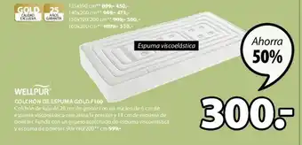 JYSK COLCHÓN DE ESPUMA GOLD F100 oferta