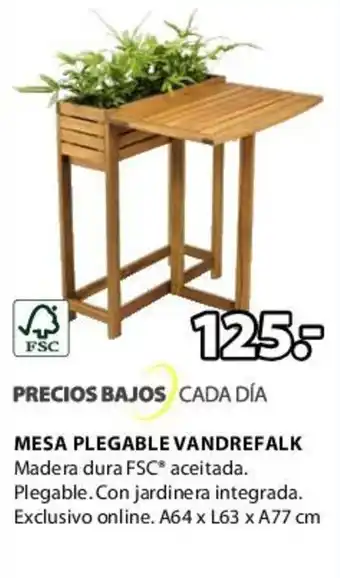 JYSK MESA PLEGABLE VANDREFALK oferta