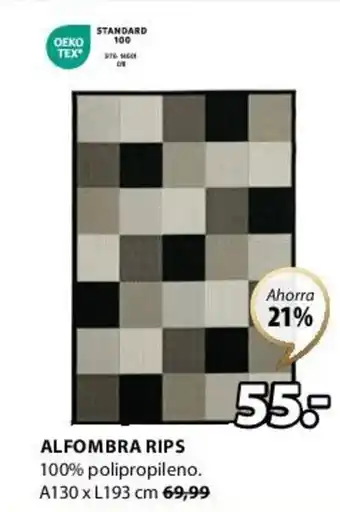 JYSK ALFOMBRA RIPS oferta