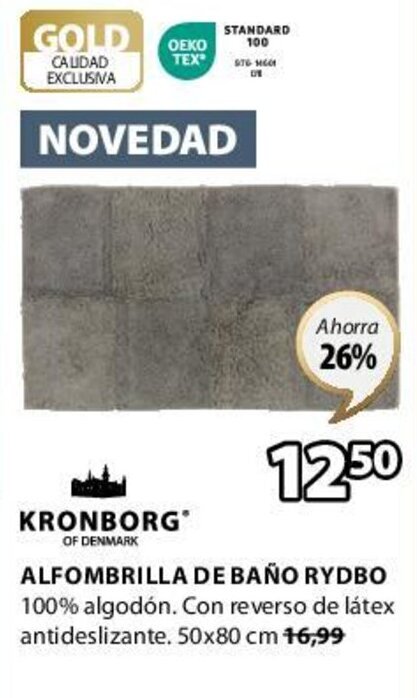JYSK ALFOMBRILLA DE BAÑO RYDBO oferta