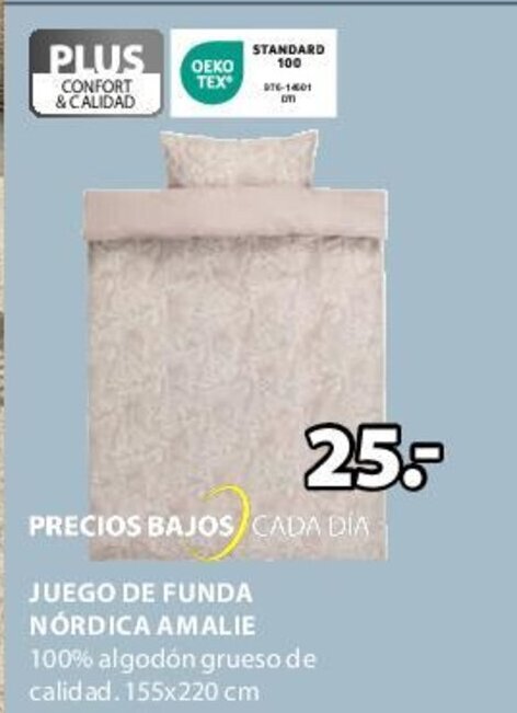 JYSK JUEGO DE FUNDA NÓRDICA AMALIE oferta