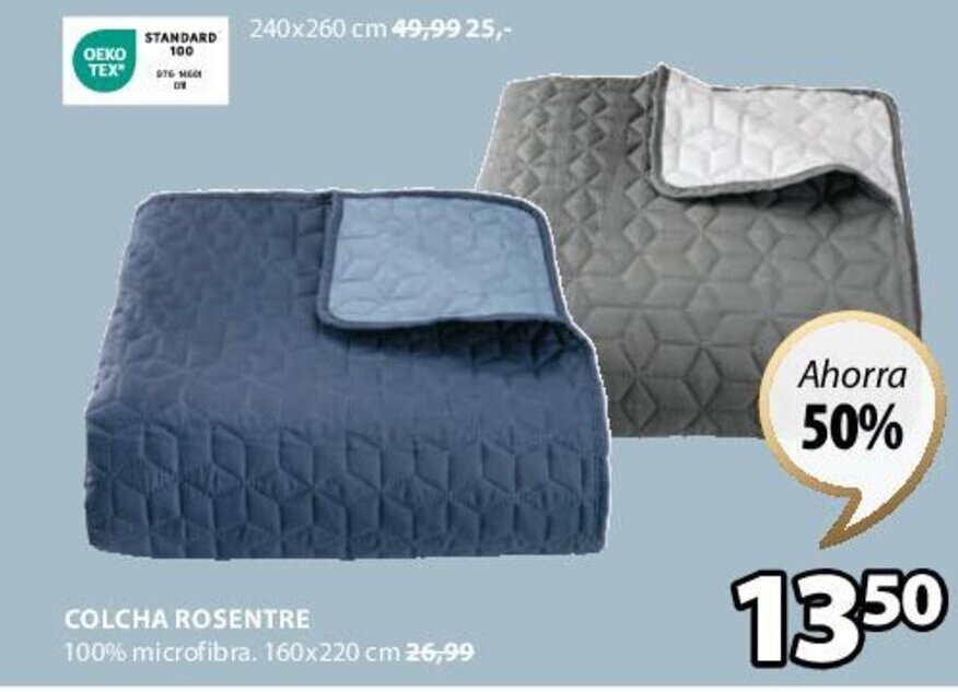 JYSK COLCHA ROSENTRE oferta