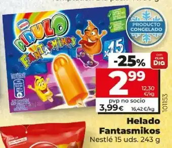 Dia Nestlé Helado Fantasmikos 15 uds. 243 g oferta