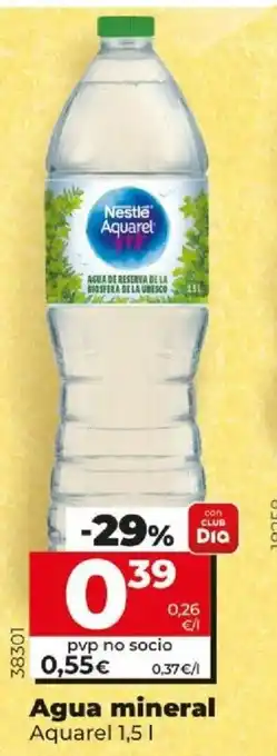 Dia Agua mineral Aquarel 1,5 l oferta