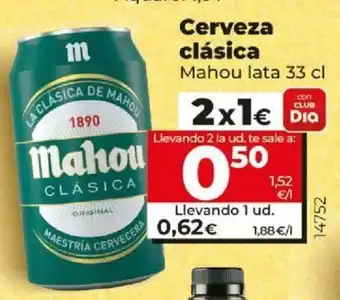 Dia Mahou Cerveza clàsica lata 33cl oferta