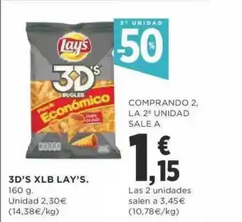 Supercor 3d's Xlb Lay's 160g oferta
